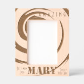 Cadres Gravés Meilleure maman personnalisée "Mary" Twirl Art (Recto)