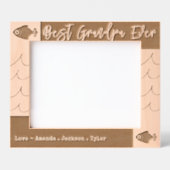 Cadres Gravés Meilleures vagues de pêche jamais grand-père (Recto)