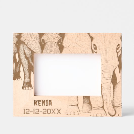 Cadres Gravés Mémoire de voyage Afrique (Recto)