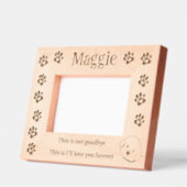 Cadres Gravés Mémorial de la perte des animaux de compagnie Bich (Gauche)