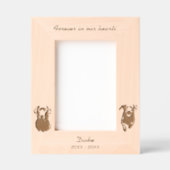 Cadres Gravés Mémorial des chiens du Labrador Retriever (Recto)