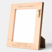 Cadres Gravés Mémorial Golfer Silhouette (Gauche)