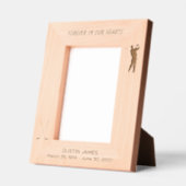 Cadres Gravés Mémorial Golfer Silhouette (Gauche)