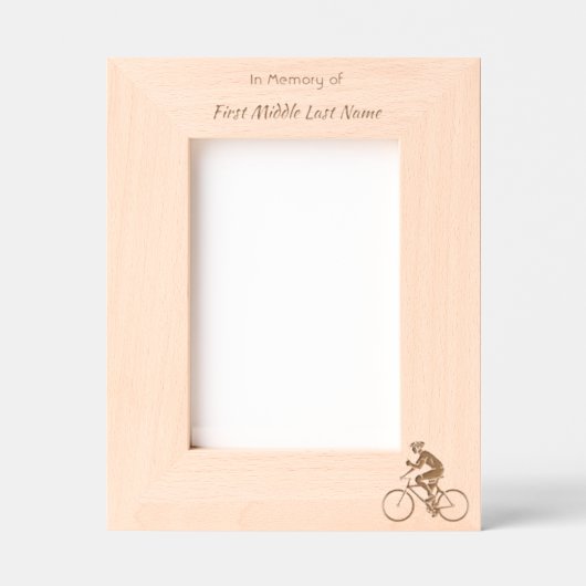 Cadres Gravés Memorial Keepsake Biking Cycling Bike  (Recto)