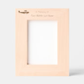 Cadres Gravés Memorial keepsake Biplane  Pilot Flying Sunset (Recto)