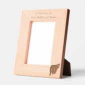 Cadres Gravés Memorial Keepsake Black Bear Animal (Gauche)
