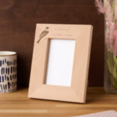 Cadres Gravés Memorial Keepsake Bluebird Garden Bird (Gauche)