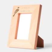 Cadres Gravés Memorial Keepsake Bluebird Garden Bird (Gauche)