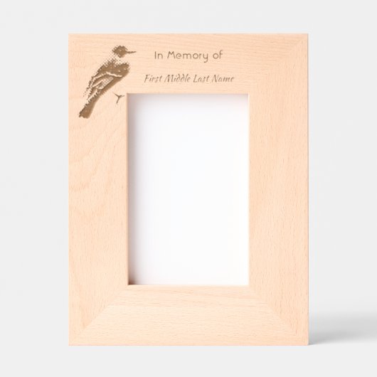 Cadres Gravés Memorial Keepsake Bluebird Garden Bird (Recto)