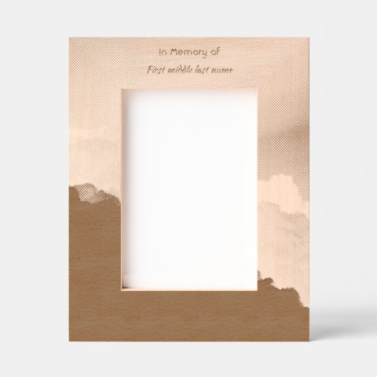 Cadres Gravés Memorial Keepsake Clouds Sky Heavenly (Recto)