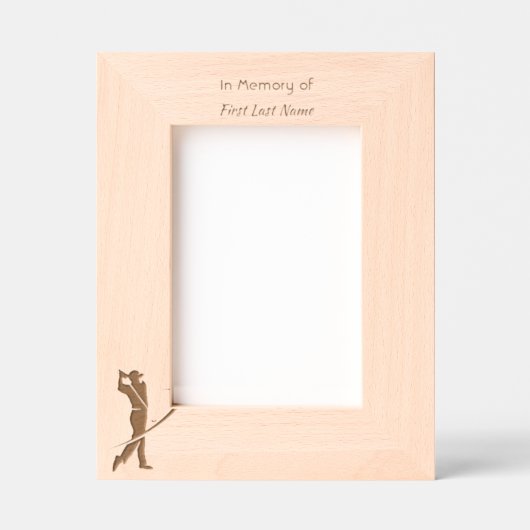 Cadres Gravés Memorial Keepsaké Golfing Golf (Recto)