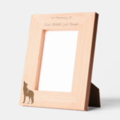 Cadres Gravés Memorial Keepsake Howling Wolf Art (Gauche)