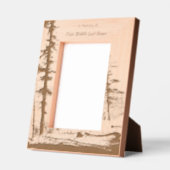 Cadres Gravés Memorial Keepsake  Lake Forest Trees (Gauche)