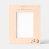 Cadres Gravés Memorial Keepsake Motorcycle Chopper (Recto)