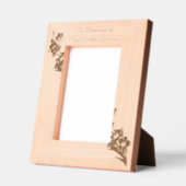 Cadres Gravés Memorial Keepsaké Oubliez-moi de ne pas" Fleurs (Gauche)