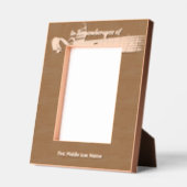 Cadres Gravés Memorial Keepsaké Remembrance Music Guitare (Gauche)