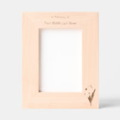 Cadres Gravés Memorial Keepsake  Snowdrop Flowers (Recto)