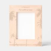 Cadres Gravés Memorial Keepsake Tropical Beach (Recto)