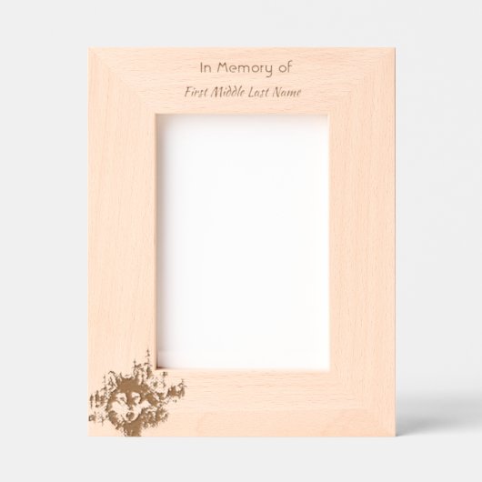 Cadres Gravés Memorial Keepsake Wolf Wolves Animal art (Recto)