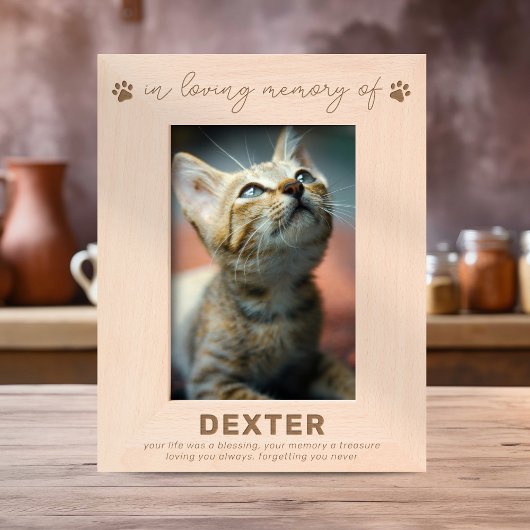 Cadres Gravés Mémorial moderne de la perte des animaux