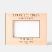 Cadres Gravés Merci Coach Nom du joueur Team Sports (Recto)