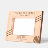 Cadres Gravés Merci Entraîneur Joueur de baseball Nom Équipe Spo (Gauche)