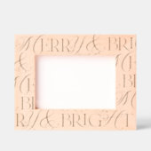 Cadres Gravés Merry And Bright Christmas (Recto)