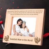 Cadres Gravés Mignonne Amour Message de coeur Maman Valentines C