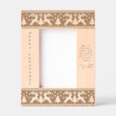 Cadres Gravés Modèle de pull en jersey avec rennes de Noël (Recto)