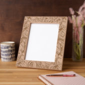 Cadres Gravés Modèle floral contemporain images gravées (Gauche)