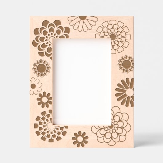 Cadres Gravés Modèle floral mou (Recto)