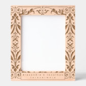 Cadres Gravés Modèle floral romantique Mariage nouvellement mari (Recto)