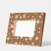Cadres Gravés Modern Black White Snowflake Pattern (Gauche)
