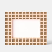 Cadres Gravés Modern Grid Etched Wooden Picture Frame (Recto)
