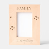 Cadres Gravés Modern Minimalist Family Is everything (Recto)