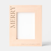 Cadres Gravés Modern Minimalist Merry, Christmas Laser (Recto)