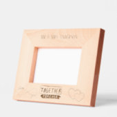 Cadres Gravés Modern Mr and Mrs Couple Love Script  (Gauche)