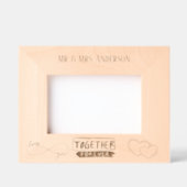 Cadres Gravés Modern Mr and Mrs Couple Love Script  (Recto)