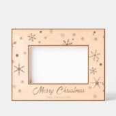 Cadres Gravés Modern Snowflake Pattern Merry Christmas (Recto)