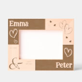 Cadres Gravés Modern Wedding Anniversary Unique love Keepsake  (Recto)