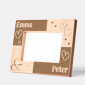 Cadres Gravés Modern Wedding Anniversary Unique love Keepsake  (Gauche)