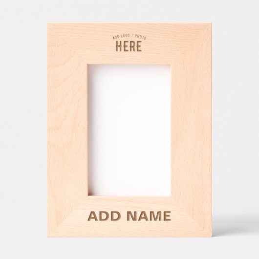 CADRES GRAVÉS MODERNE ET MODERNE PERSONNALISABLE BROWN VÉRIFIÉ (Recto)