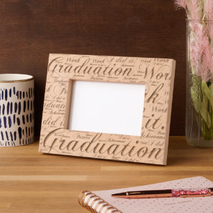 Cadres Gravés Moderne Inspirer la réussite Graduation Keepsaké