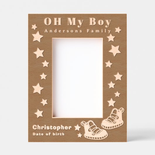 Cadres Gravés Mon bébé (Recto)