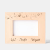 Cadres Gravés Mon coeur sous forme de fourrure (Recto)