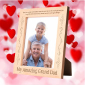 Cadres Gravés Mon Extraordinaire Grand Papa Message Fête des pèr