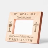 Cadres Gravés Mon premier nom personnalisé de communion (Gauche)