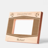 Cadres Gravés Monogramme de football moderne personnalisé (Gauche)