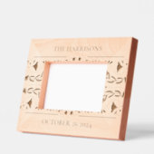 Cadres Gravés Monogramme de vigne florale Mariage (Gauche)