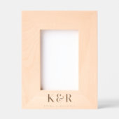 Cadres Gravés Monogramme mariage Moderne (Recto)
